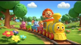 Lucky Lion and the Toy Train Ride | Fun Adventure Rhyme for Kids | Nursery Rhymes for Children