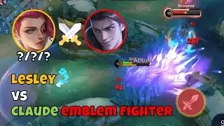 KETEMU JUGA COUNTER CLAUDE EMBLEM FIGHTER ‼️ LESLEY ANTI-HEAL BUILD - MLBB