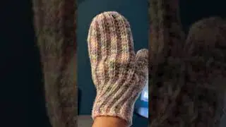 Crocheted mitten #crochet #youtubeshorts
