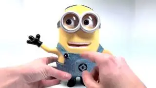 Интерактивная игрушка Миньон   Deluxe Despicable me 2 Minion Dave 9' от Thinkway Toys обзор mp4 1
