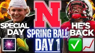 Nebraska Spring Practice UPDATE🔥| DAY ONE INTEL🌽 + AC SHINES🎆+ SURPRISES | Husker Football News