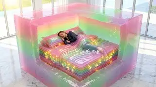 Which Crazy Bed Would You Sleep In? ☁️ 24 Hours of Oddly Satisfying AI ASMR (No Talking)