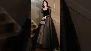 #Black Maxi design#miss Fashion #Black Frock