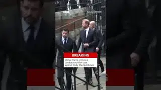 Prince Harry arrives at London court for case against Daily Mail publisher. #PrinceHarry #BBCNews