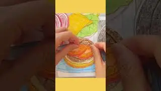 🍳Making Yummy hamburger🍔 #ASMR #Squishy #tutorial #asmr #creahabit #paperdiy