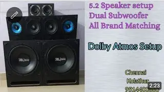 Dolby DTS HDMI ARC 5.2 Home Cinema System OTT Best Matching Deep Bass Chennai Kolathur