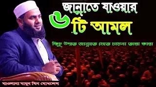 কিছু উম্মত জান্নাতে যেতে চায় না তারা কারা, জান্নাতে যাওয়ার ৬টি আমল, মাওলানা মামুন বিন মোখলেছ