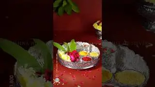 Beautiful Silver Pooja Thali #silverarticles #silverpoojaitem