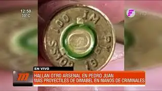 Hallan otro arsenal con proyectiles de la DIMABEL