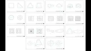 BASIC AUTOCAD EXERCISES FROM #1 TO #14