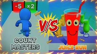 Count Masters (+10,000) VS Juice Run (MAX LEVEL) ⚡ BIGGEST BATTLE!