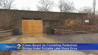 Crews Board Up Crumbling Pedestrian Tunnel Under DuSable Lake Shore Drive