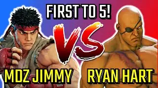 MDZ jimmY (Ryu) VS Ryan Hart (Sagat) [First to 5!]