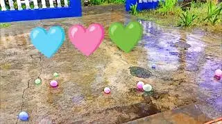 ASMR Balon-balon dibawah rintik hujan #balon #asmr #hujan #rain 