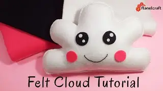 Tutorial Membuat Boneka Awan Kain Flanel || Felt Cloud Tutorial || DIY