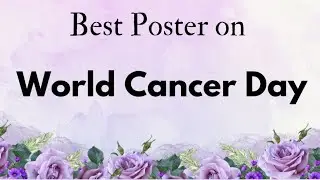 World Cancer Day Poster Drawing | Cancer Day Drawing | Cancer Awareness Drawing | United by Unique