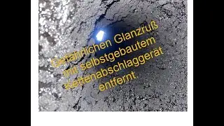 Gefährlichen Glanzruß mit selbstgebauten Abschlaggerät entfernen.