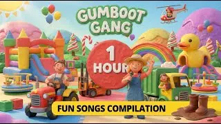 1 HOUR of Fun Singalong Songs for Kids 🚛 Non-Stop Vehicle Adventures | Gumboot Gang Compilation