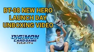 DIGIMON CARD GAME (2020) NEW HERO [BT-08] LAUNCH DAY UNBOXING VIDEO