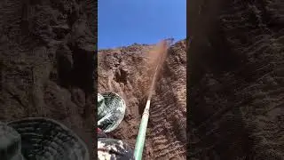 Innovative Soil Application Technique on Steep Terrain#SoilApplication #ErosionControl