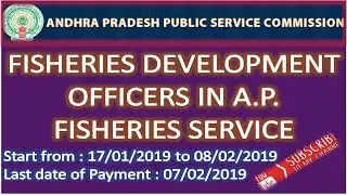 Fisheries Development Officers in A.P. Fisheries Service