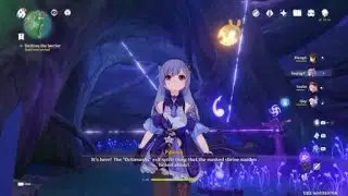 Genshin Impact - Destroying the barrier in Chinju Forest