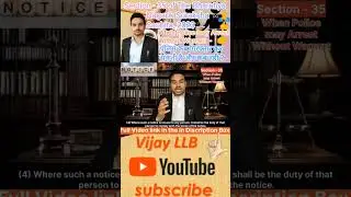 Section - 35(4)- When Police may Arrest Without Warrant | #bnss #advocate #shortsvideo #viral, #law