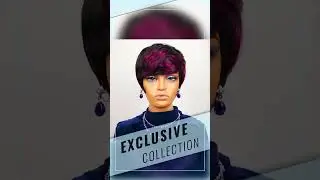 1B/Purple Pixie Cut Human Hair Wig &ndash; Short Curly, 180% Density, 6-Inch