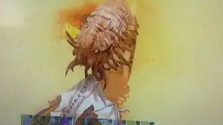 Killing a Deathworm with a Fire Wyvern