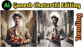 2 min Happy Ganesh Chaturthi Photo Editing using AI || Bappa Photo Editing