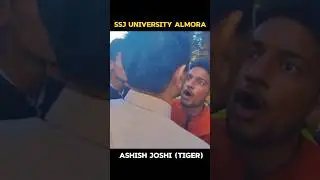 Ashish Joshi took on the government in SSJ University Almora #almora #college #collegeelection