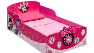 Review:  Delta Children Interactive Wood Toddler Bed, Disney Minnie Mouse