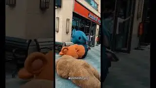 Funny animal mascots fighting 😂#fighting #funny #mascots #animals #challenge #friends #shorts #pet