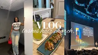 Vlog: I almost threw up trying Sea Moss 🤧 skincare, hair & lashes, church, clicks run, just vibezz