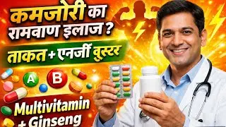 कमजोरी का रामबाण इलाज | Multivitamin + Ginseng के फायदे | Energy Booster Tablet #multivitamin
