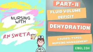 PART II : FLUID VOLUME DEFICIT | ENGLISH | Dehydration | Causes | Types | Nursing Management