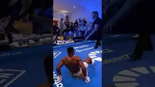 Our reaction to Anthony Joshua vs Francis Ngannou 😂 #boxing #joshuangannou #shorts