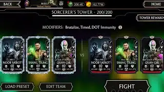 Sorcerers (wizard) Tower Final Bosses Battle Gameplay MK Mobile & Guaranteed Diamond Reward