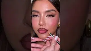 Glossy Red Lips Tutorial #makeuptutorial