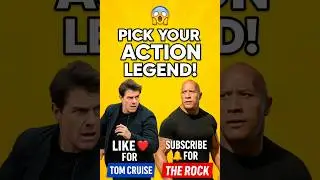Tom Cruise vs The Rock 💥 | Who&rsquo;s the Real Action Legend? | Like vs Subscribe
