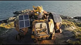 Secret Bedroom Inside Bumblebee's Body | Building a House on an Island (ASMR)