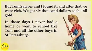 Learn English through Story 🔥 Adventures of Huckleberry Finn – Level 2