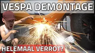 VESPA SCHADE PROJECT | deel #2 | Demonteren | Klaarmaken voor schuren & plamuren