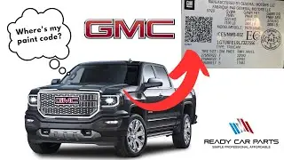 How To Find Your  GMC Paint Code - Fast!!!