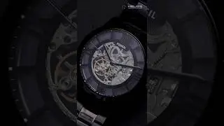 Fossil Townsman Skeleton | Helios  Automatic Watch With Blue Skeleton Dial & Black Bracelet #shorts