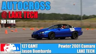 127 CAMT Camaro takes on the autocross course at Lake Tech with Martin Sports Car Club