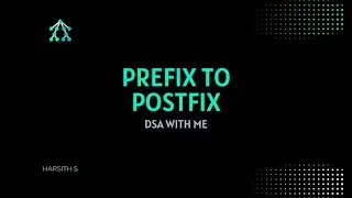 Prefix to postfix conversion | Harsith S
