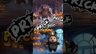 M N O P Meerkat Crocodile Ostrich Porcupine &ndash; Giant Chases Tiny Halloween Animals ABC 🎃👻