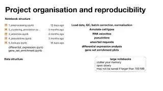 8th scanpy session - project organisation and reproducibility
