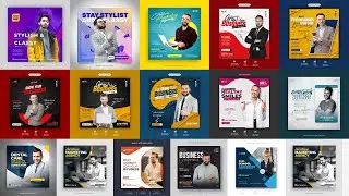 50+ Social Media  Banners Ads Ultimate Bundle  Photoshop Tutorial